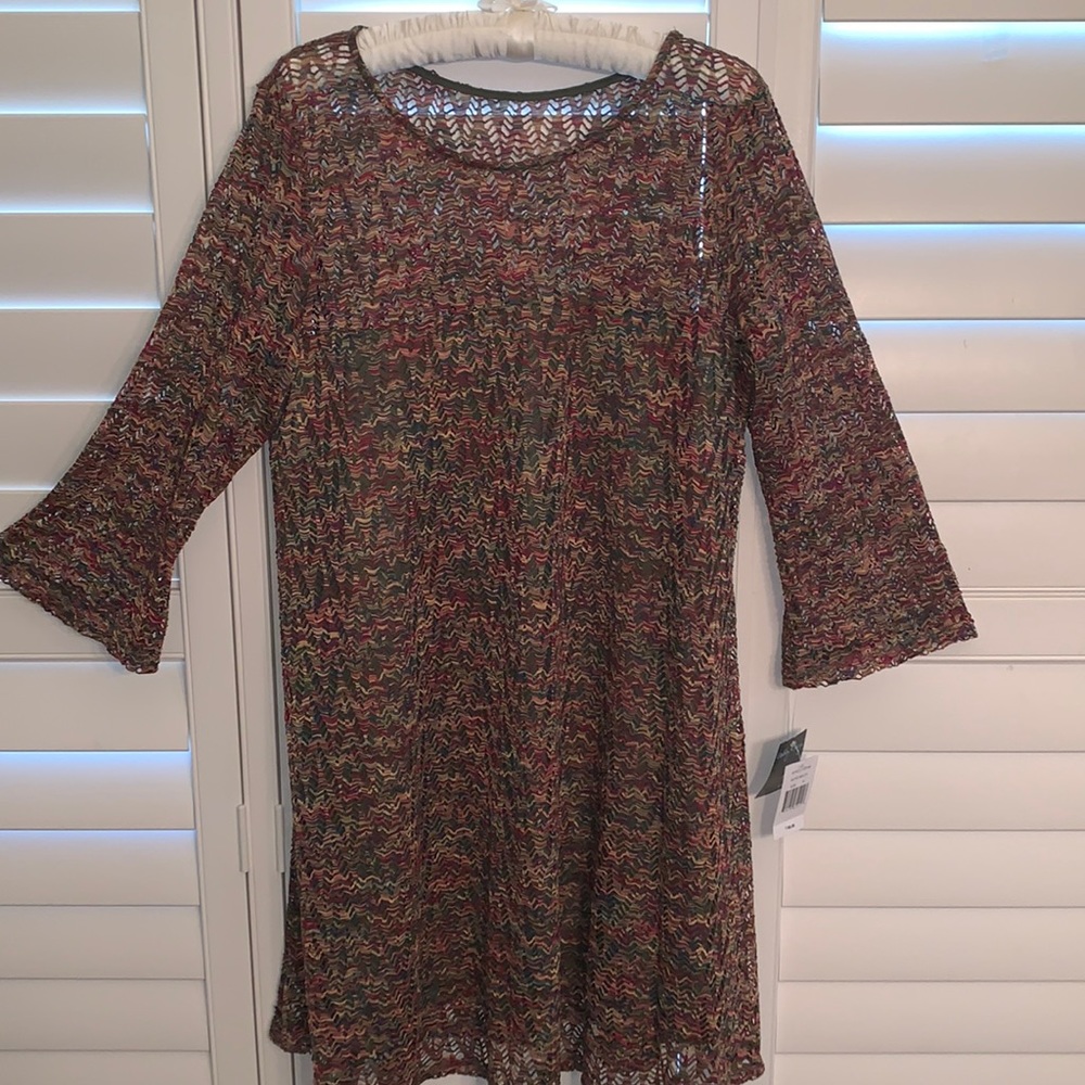 Gabby Style dress multicolored long sleeve empire waste